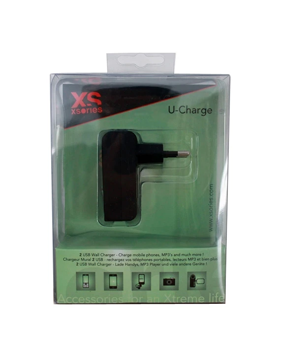 XS WALL CHARGER BATTERY USB DOUBLE WALL U-CHARGER 4 XS WALL CHARGER BATTERY USB DOUBLE WALL U-CHARGER - Image 2