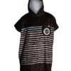AFTER PONCHO SAILOR STRIPES BLACK ADULT