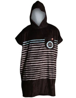 AFTER PONCHO SAILOR STRIPES BLACK ADULT