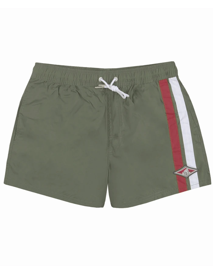 BEAR SURFBOARDS BOARDSHORTS MALIBU VOLLEY STRIPES DEEP LICHEN 4 BEAR SURFBOARDS BOARDSHORTS MALIBU VOLLEY STRIPES DEEP LICHEN - Image 2