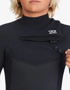 BILLABONG REVOLUTION 4/3 MM CHEST ZIP BOYS 8-14 BLACK -Surf Shop billabong revolution 4 3 mm chest zip muta ragazzo 3