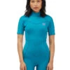 BILLABONG SYNERGY 2/2 SHORT SLEEVE BACK ZIP BLUE LAGOON -Surf Shop billabong synergy 2 2 backzip muta donna blue lagoon 2