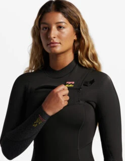 BILLABONG 5/4 SYNERGY CHEST ZIP WETSUIT FOR WOMEN -Surf Shop billabong synergy 4 3 frontzip muta donna 5 1