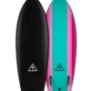CATCH SURF 5'6" RETRO FISH TWIN FIN SOFT BLACK TURQUOISE -Surf Shop catch surf retro fish twin fin 5 6 black turquoise