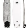 CBC FUN 7'0" CALIFORNIA BEAR SOFTBOARD WHITE WOOD -Surf Shop cbc fun 7 0 softboard 3