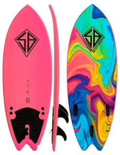 CBC BURKE 5'2" SOFTBOARD FISH FCS FINS -Surf Shop cbc scott burke 5 2 fish softboard fcs fins 2