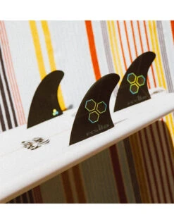 FCS II CHANNEL ISLAND UPRIGHT PC TRI FIN SET BLACK -Surf Shop fcs ii channel island pc tri fin set 1