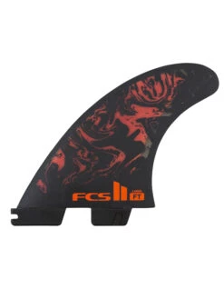 FCS II FILIPE TOLEDO TRI FIN SET BLACK RED
