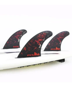 FCS II FILIPE TOLEDO TRI FIN SET BLACK RED -Surf Shop fcs ii filipe toledo tri fin set black red 2