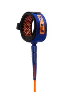 FCS ALL ROUND ESSENTIAL LEASH 8' -Surf Shop fcs leash 8 all round essential blood orange navy