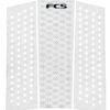 FCS T-3 MID TRACTION WHITE 1 FCS T-3 MID TRACTION WHITE -Surf Shop fcs t 3 mid traction pad centrale white