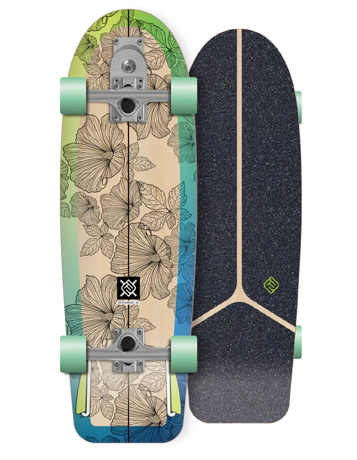 FLYING WHEELS 30" BINDWEED PENDULUM TRUCK SURFSKATE 3 FLYING WHEELS 30" BINDWEED PENDULUM TRUCK SURFSKATE