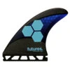 FUTURES FINS AM1 THRUSTER TECHFLEX BLUE CYAN MEDIUM -Surf Shop futures am1 techflex thruster blue cyan medium