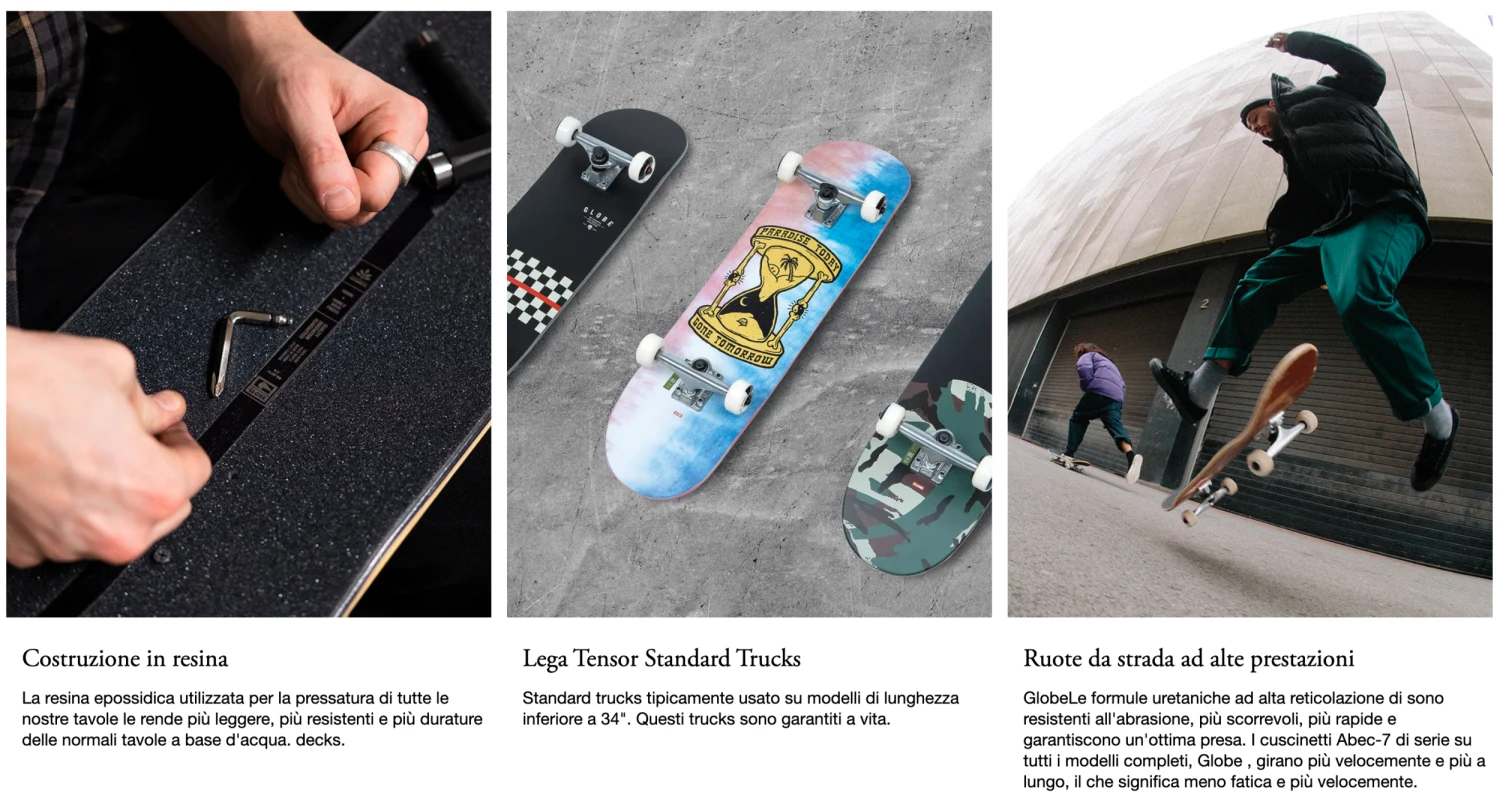 GLOBE 8.0" G1 GONE TOMORROW SKATEBOARD COMPLETE 4 GLOBE 8.0" G1 GONE TOMORROW SKATEBOARD COMPLETE - Image 2