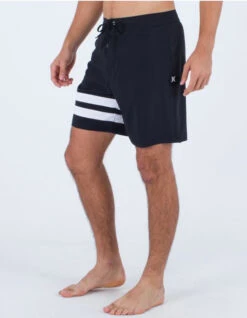 HURLEY BLOCK PARTY BOARDSHORTS 18" BLACK WHITE -Surf Shop hurley block party boardshorts 18 black white 3