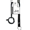 JUST LEASH REGULAR 7' BLACK REGULAR 2 JUST LEASH REGULAR 7' BLACK REGULAR -Surf Shop just leash regular 7 black regular 2