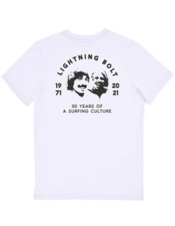 LIGHTNING BOLT 50 YEARS TEE WHITE