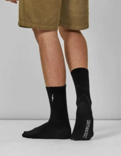 LIGHTNING BOLT SOCKS BLACK WHITE -Surf Shop lightning bolt calzini black white 2 pezzi 1