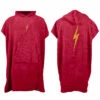 LIGHTNING BOLT RED BOLT PONCHO -Surf Shop lightning bolt poncho in spugna adulto red