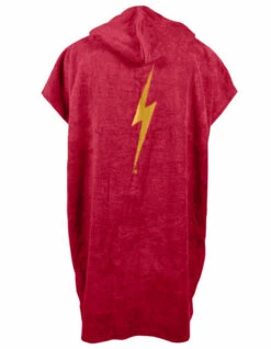 LIGHTNING BOLT RED BOLT PONCHO -Surf Shop lightning bolt poncho in spugna adulto red 2