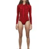 MATUSE MIRIAM REVERSIBLE 2/1MM LS SPRING RED -Surf Shop matuse miriam reversibile 2 1mm ls spring red muta donna front zip
