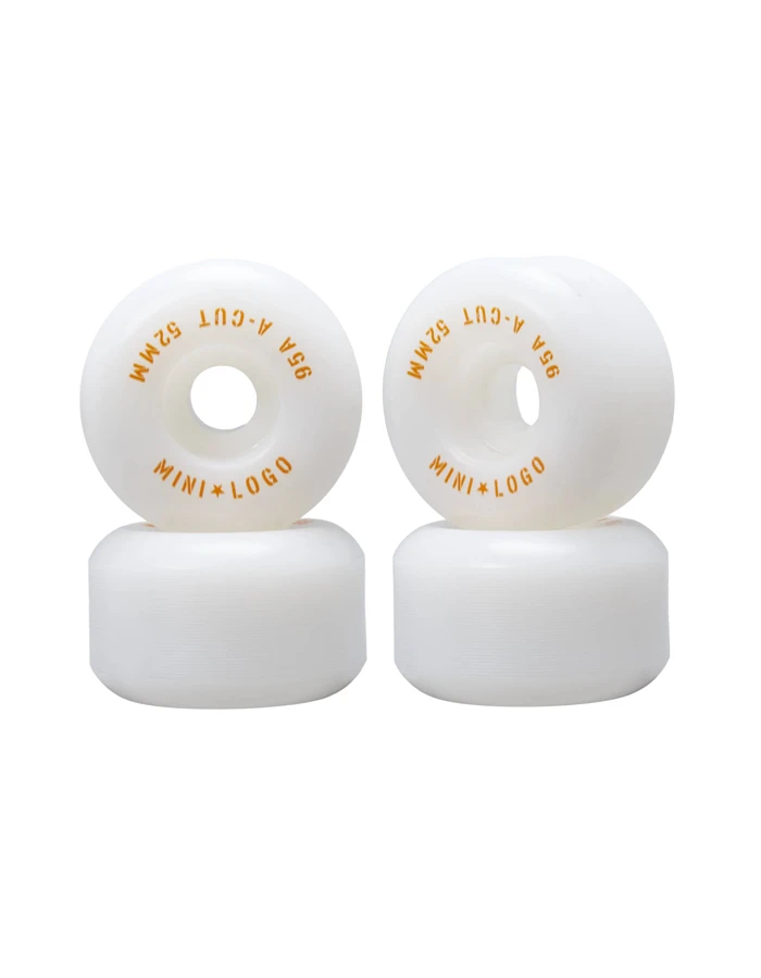 MINI LOGO HYBRIDS WHEELS A-CUT 95A 52MM 3 MINI LOGO HYBRIDS WHEELS A-CUT 95A 52MM