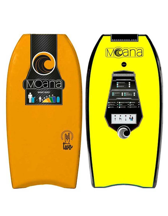 MOANA TWO BODYBOARD 39" ORANGE YELLOW 3 MOANA TWO BODYBOARD 39" ORANGE YELLOW