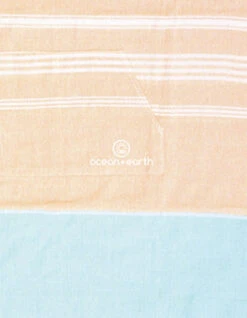 OCEAN & EARTH LADIES HOODED PONCHO SIESTA -Surf Shop ocean earth ladies hooded poncho in spugna donna siesta coral 1