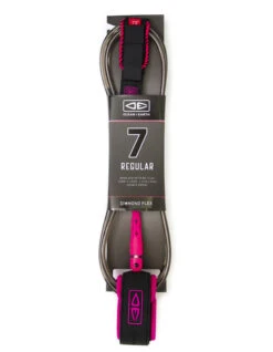 OCEAN & HEART REGULAR 7'0" DOUBLE SWIVEL -Surf Shop ocean earth leash 7 0 regular double swivel 2