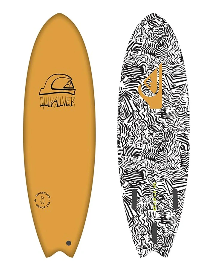 QUIKSILVER 6’6" SOFTBOARD BAT FISH PUMPKIN 3 QUIKSILVER 6’6" SOFTBOARD BAT FISH PUMPKIN