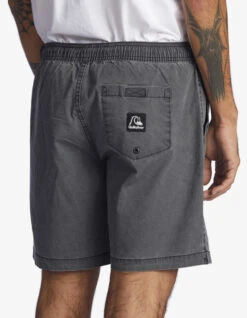 QUIKSILVER TAXER 17" ELASTICATED SHORTS BLACK -Surf Shop quiksilver bermuda taxer 17 black 6