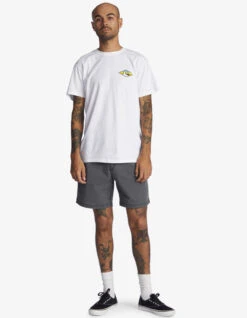 QUIKSILVER TAXER 17" ELASTICATED SHORTS BLACK -Surf Shop quiksilver bermuda taxer 17 black 8