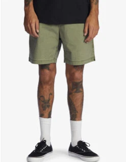 QUIKSILVER TAXER 17" ELASTICATED SHORTS FOUR LEAF CLOVER -Surf Shop quiksilver bermuda taxer 17 four leaf clover 2