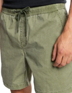 QUIKSILVER TAXER 17" ELASTICATED SHORTS FOUR LEAF CLOVER -Surf Shop quiksilver bermuda taxer 17 four leaf clover 4