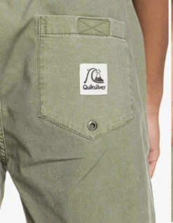 QUIKSILVER TAXER 17" ELASTICATED SHORTS FOUR LEAF CLOVER -Surf Shop quiksilver bermuda taxer 17 four leaf clover 7