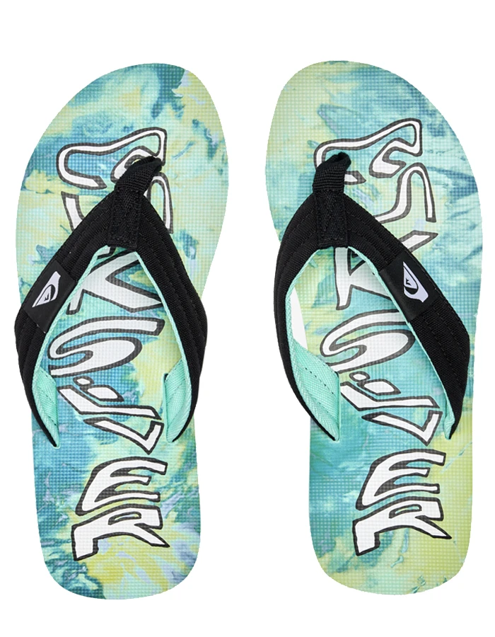 QUIKSILVER MOLOKAI LAYBACK II SANDALS GREEN BLUE YELLOW 3 QUIKSILVER MOLOKAI LAYBACK II SANDALS GREEN BLUE YELLOW