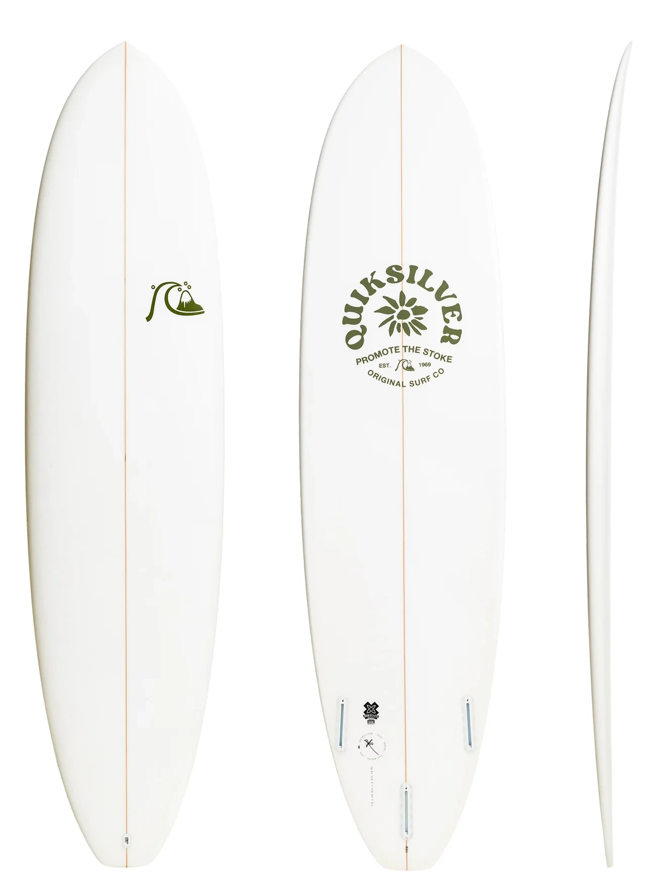 QUIKSILVER THE BREAK FUNBOARD WHITE 7'0" 3 QUIKSILVER THE BREAK FUNBOARD WHITE 7'0"