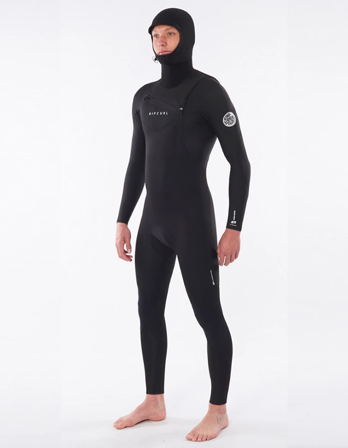 RIP CURL DAWN PATROL 6/4 CHEST ZIP HOOD WETSUIT