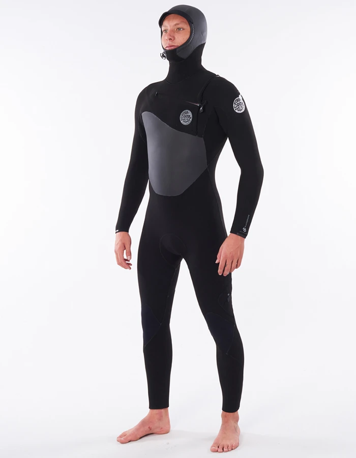 RIP CURL FLSHBOMB HOODED WETSUIT 5/4 CHEST ZIP - Image 2
