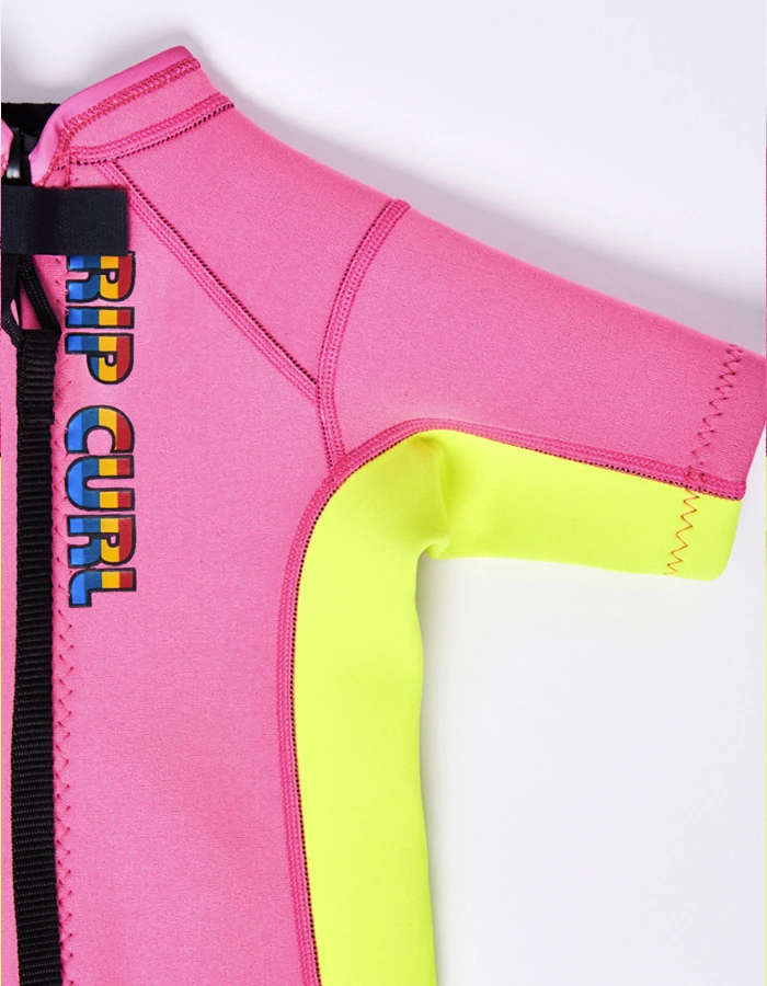 RIP CURL GROMS OMEGA BACK ZIP SPRINGSUIT PINK 4 RIP CURL GROMS OMEGA BACK ZIP SPRINGSUIT PINK - Image 2