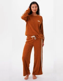RIP CURL LOCAL TERRY PANT CINNAMON -Surf Shop rip curl pantalone in spugna local cinnamon 3