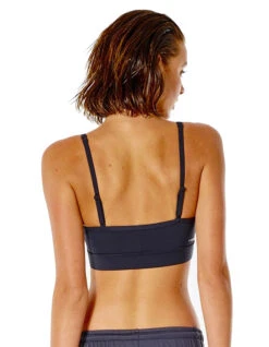 RIP CURL TOP RUN SWIM SURF CROP BLACK -Surf Shop rip curl top run swim surf crop black 1