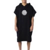 RIP CURL WET AS HOODED PONCHO BLACK -Surf Shop rip curl wet as poncho in spugna black