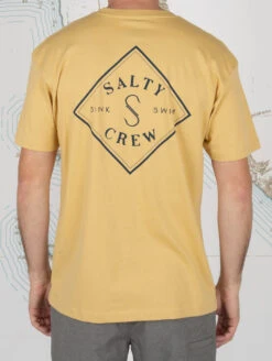 SALTY CREW TIPPET TEE CAMEL -Surf Shop salty crew tippet premium t shirt camel 1
