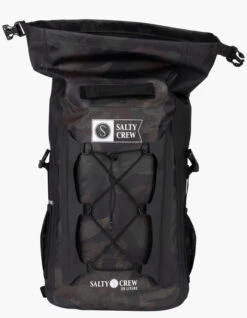 SALTY CREW VOYAGER ROLL TOP BACKPACK CAMO -Surf Shop salty crew zaino covert black roll top bag 10