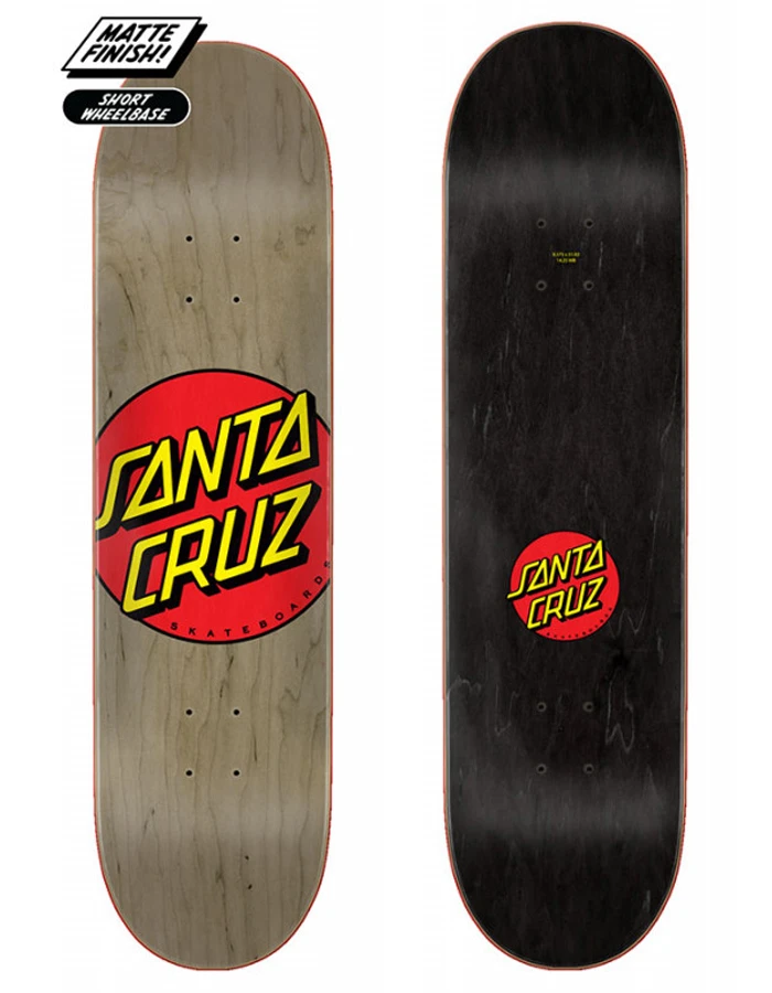 SANTA CRUZ CLASSIC DOT 8.375" DECK 3 SANTA CRUZ CLASSIC DOT 8.375" DECK