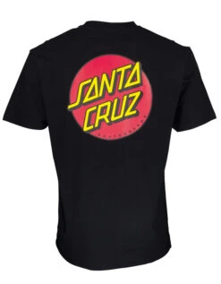 SANTA CRUZ CLASSIC DOT CHEST T-SHIRT BLACK -Surf Shop santa cruz classic dot chest t shirt black 2