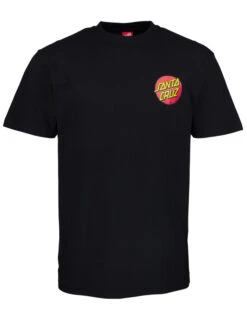 SANTA CRUZ CLASSIC DOT CHEST T-SHIRT BLACK -Surf Shop santa cruz classic dot chest t shirt black 3