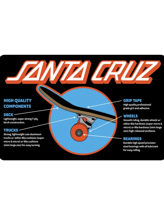 SANTA CRUZ CLASSIC DOT SUPER MICRO SK8 7.25 SKATE COMPLETE 4 SANTA CRUZ CLASSIC DOT SUPER MICRO SK8 7.25 SKATE COMPLETE - Image 2