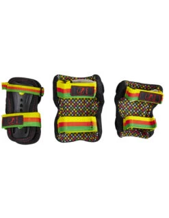 SFR TRIPLE PAD SET GUAVA -Surf Shop sfr triple pad set protezioni skate guava 2